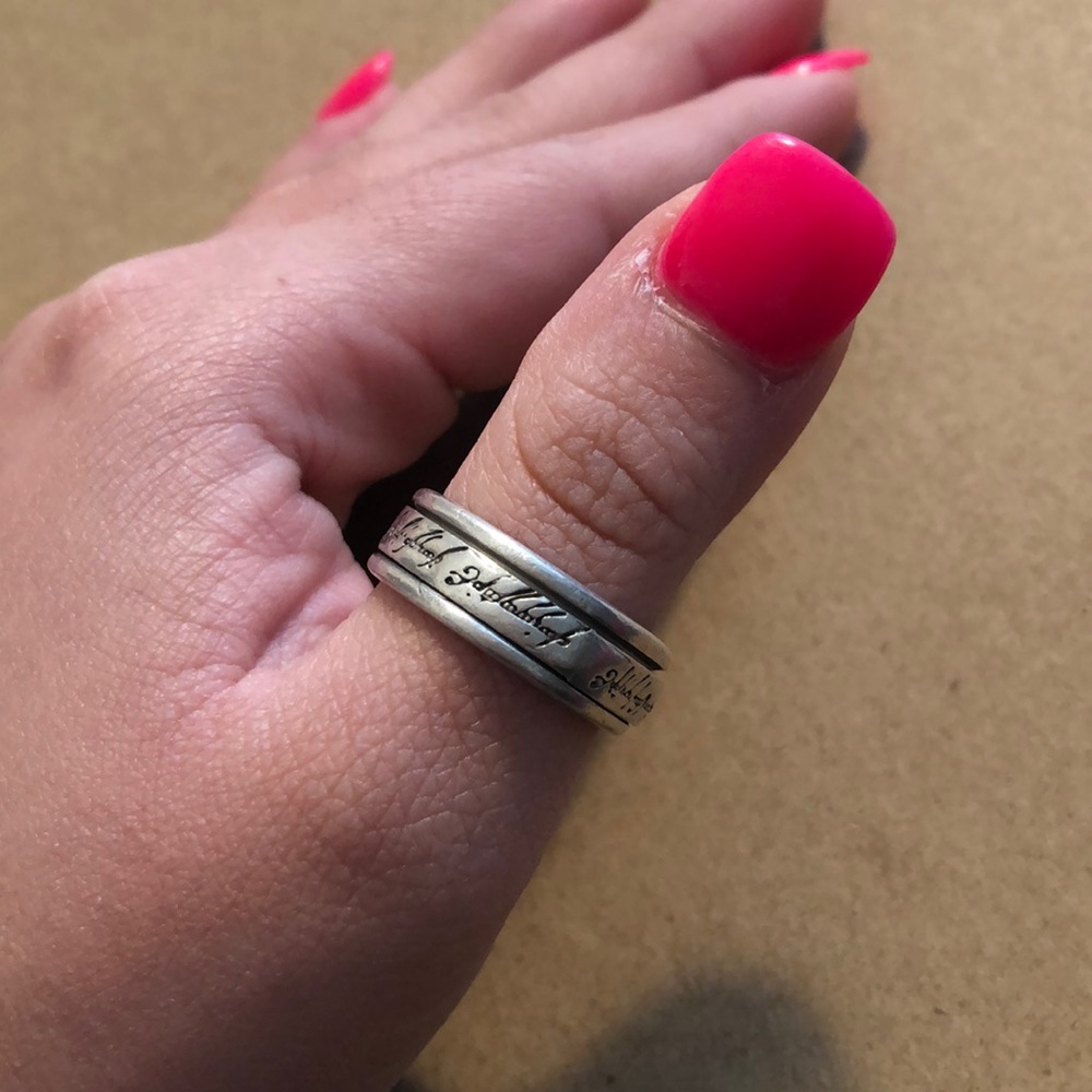 Sterling Silver 925 Rotating Ring -unisex